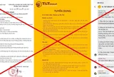Cảnh giác chiêu trò giả mạo tuyển dụng T&T Group trên mạng xã hội để lừa đảo