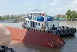 Vụ container rơi xuống kênh Chợ Gạo: Phạt thuyền trưởng 6 triệu đồng