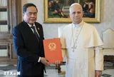 Chủ tịch Quốc hội Trần Thanh Mẫn hội kiến Giáo hoàng Leo XIV