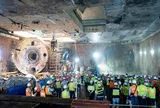 Máy đào hầm 'Táo bạo' về đích, nối thông toàn tuyến ngầm metro Nhổn - Ga Hà Nội