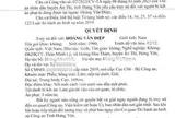 Quyết định truy nã Hoàng Văn Điệp SN 1990