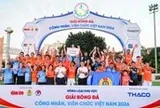 Nhà vô địch nâng cúp Giải bóng đá công nhân, viên chức Việt Nam 2026