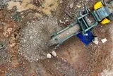 Cận cảnh máy nghiền di động biến rác thải xây dựng thành tài nguyên ở Hà Nội