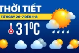 Dự báo thời tiết từ 26-7 đến 1-8: Cả nước mưa dông, chú ý ngập lụt, lũ quét, sạt lở