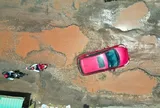 Cận cảnh đường chi chít 'ổ voi', 'ổ gà' sau thời gian thi công cao tốc