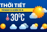 Dự báo thời tiết từ 9-8 đến 15-8: Miền Bắc và miền Trung nắng nóng, miền Nam chiều mưa dông