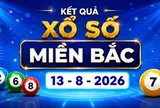 XSMB 13/8 - Xổ số miền Bắc hôm nay ngày 13/8/2026