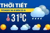 Dự báo thời tiết từ 16 đến 22-8: Mưa to nhiều nơi, chú ý dông lốc nguy hiểm