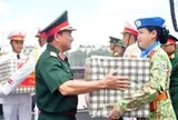 Trung tướng Lê Văn Hướng kiểm tra, động viên các lực lượng diễu binh 'Tổ quốc trong tim'
