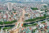 Toàn cảnh công trường Vành đai 2,5 tăng tốc thi công trước ngày về đích