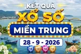 XSMT 28/9 - Kết quả xổ số miền Trung hôm nay 28/9/2026 - XSMT ngày 28 tháng 9