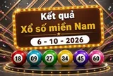 XSMN 6/10 - Kết quả xổ số miền Nam hôm nay ngày 6 tháng 10