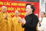 Sáng nay, Giáo hội Phật giáo TP.HCM cử hành nghi thức cầu nguyện ở công viên Lê Thị Riêng