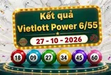 Vietlott 27/10 - Kết quả xổ số Vietlott Power 6/55 ngày 27 tháng 10