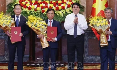 Chủ tịch nước Lương Cường trao quyết định bổ nhiệm 3 Phó Chủ nhiệm Văn phòng Chủ tịch nước