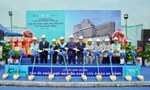 TTC Plaza Đà Nẵng chính thức cất nóc, bàn giao khối đế thương mại cho AeonMall Việt Nam đúng tiến độ