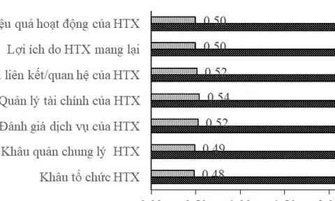 Đánh giá mức độ hài lòng của thành viên khi sử dụng dịch vụ của hợp tác xã nông nghiệp ở tỉnh Hậu Giang