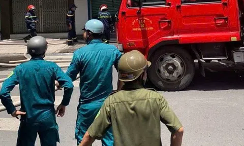 Cháy phòng giao dịch ngân hàng ở Khánh Hòa