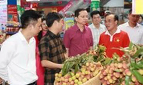 Vải thiều Lục Ngạn lên kệ siêu thị