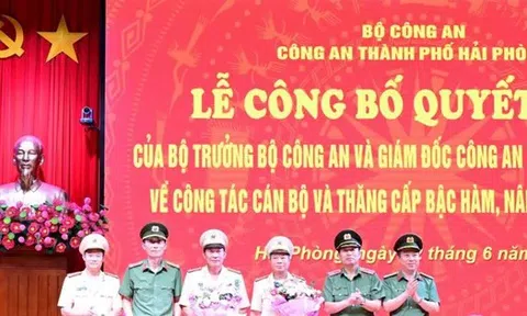 Hai phó giám đốc Công an TP Hải Phòng nghỉ hưu