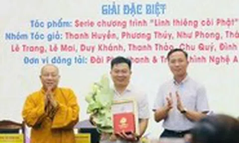 Đài Nghệ An giành giải đặc biệt Giải báo chí Phật giáo toàn quốc