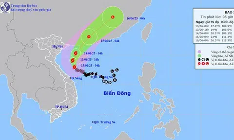 Tin mới nhất bão số 1 năm 2025: Bão Wutip giật cấp 13, sắp vào vịnh Bắc Bộ