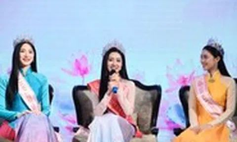 Top 3 Hoa hậu Việt Nam 2024 Trúc Linh, Châu Anh, Vân Nhi hát trên sóng livestream