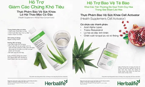 Phương pháp xác định Aloin trong Lô hội của Herbalife được AOAC INTERNATIONAL công nhận