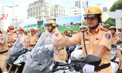 Hơn 600 CSGT từ 33 tỉnh thành "tiếp sức" cho Hà Nội phục vụ ngày trọng đại của đất nước