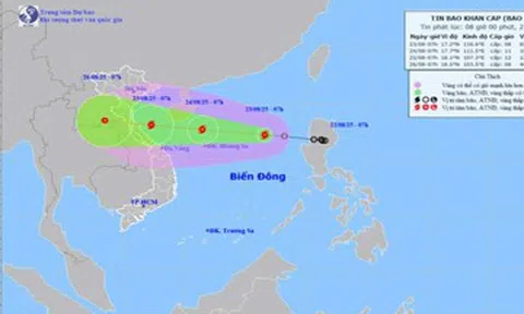 Bão số 5 hình thành tăng cấp rất nhanh, Thanh Hóa đến Huế sắp mưa lớn dữ dội