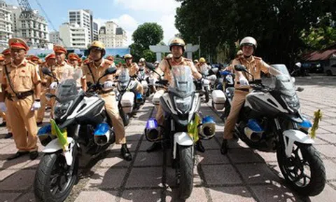 Công an Hà Nội thay đổi giờ, tuyến đường bị cấm phục vụ buổi tổng hợp luyện diễu binh, diễu hành lần 2