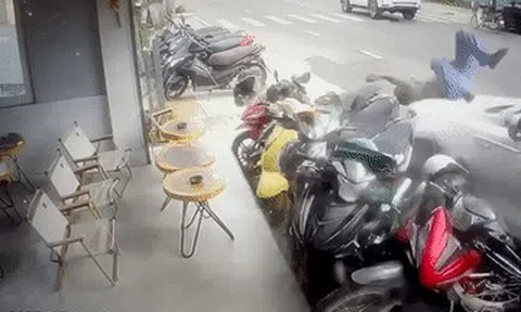 Ô tô lao lên vỉa hè tông loạt xe máy ở Đà Lạt, 1 người bị thương nặng