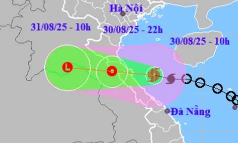 Bão số 6 giật cấp 9-10 đổ bộ vào miền Trung trong chiều tối nay 30-8