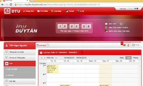 Nghiên cứu về sự hài lòng của sinh viên Trường Đại học Duy Tân khi sử dụng hệ thống myDTU