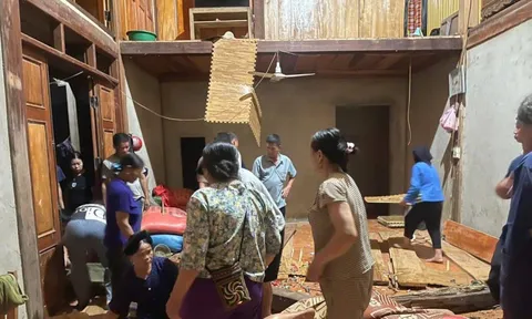Đang ngồi ăn uống, sàn nhà bất ngờ sập xuống khiến 6 người bị thương