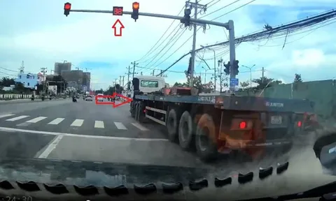 Clip ghi khoảnh khắc thót tim khiến tài xế có thể bị xử phạt hàng chục triệu đồng