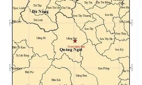 Hai trận động đất liên tiếp, gây rung chấn nhiều xã miền núi Quảng Ngãi