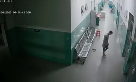 Clip: Kẻ trộm lén lút bỏ dép đi chân đất, lẻn vào từng phòng trong bệnh viện