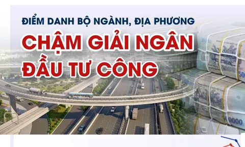 Infographic: Ì ạch giải ngân đầu tư công, có đơn vị chưa đồng nào