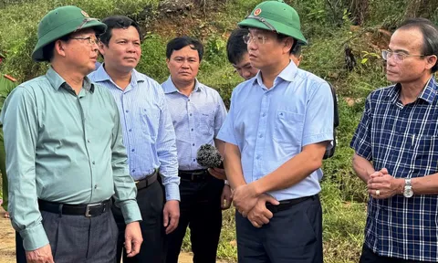 Phó Thủ tướng Hồ Quốc Dũng kiểm tra công tác khắc phục sạt lở tại Quảng Ngãi