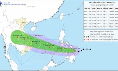 Bão Kalmaegi di chuyển nhanh, khả năng ảnh hưởng trực tiếp Đà Nẵng - Khánh Hòa