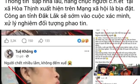 Số liệu thống kê số người chết tại xã bị phao tin "hàng trăm người chết" do lũ dữ