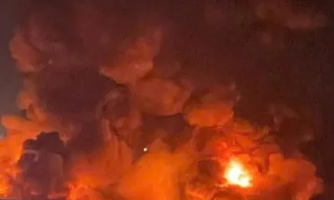 Cháy lớn tại khu công nghiệp ở Bắc Ninh