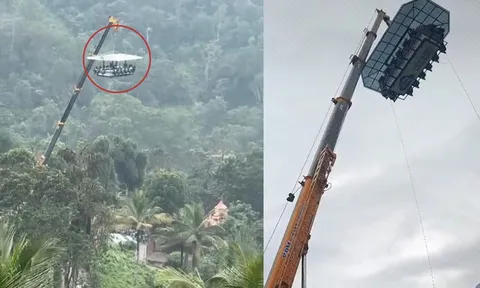 Ấn Độ: Bữa tối trên cao gặp sự cố, 5 người bị treo lơ lửng suốt 2 tiếng