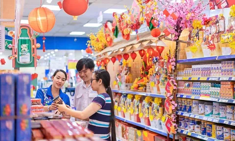 Giỏ quà 99.000 đồng lên kệ siêu thị