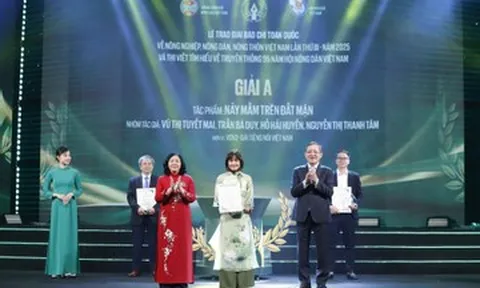 Trao giải báo chí toàn quốc về nông nghiệp, nông dân, nông thôn năm 2025