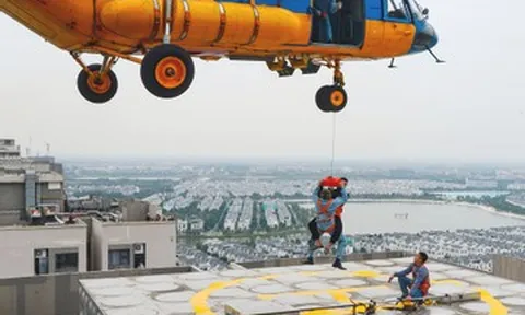 Huy động trực thăng, robot cùng 4.000 người tập chữa cháy chung cư ở Hà Nội