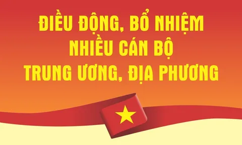 Nhân sự trong tuần: Điều động, bổ nhiệm nhiều cán bộ Trung ương, địa phương