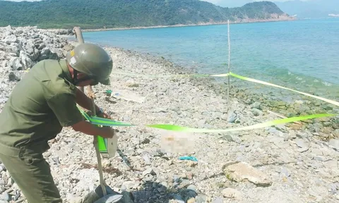 Phát hiện 1 đoạn chân người trên bãi biển Khánh Hòa