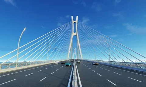 Phối cảnh cầu dây văng Cát Lái nối TP.HCM và Đồng Nai